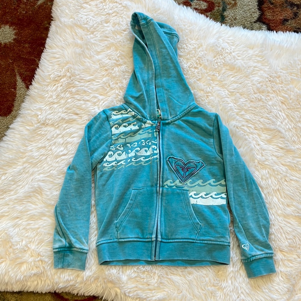Girls size 4 Roxy Girl sweatshirt zip up hoodie